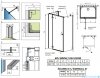 Radaway Essenza Brushed GunMetal Kdj+S kabina 70x110x70cm lewa szczotkowany grafit 1384048-01-01/1385023-92-01L/1384048-01-01